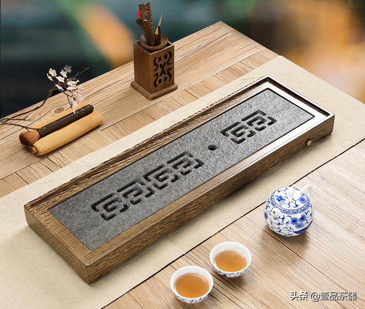 鸡翅木茶海茶具全套,正宗鸡翅木茶盘茶具