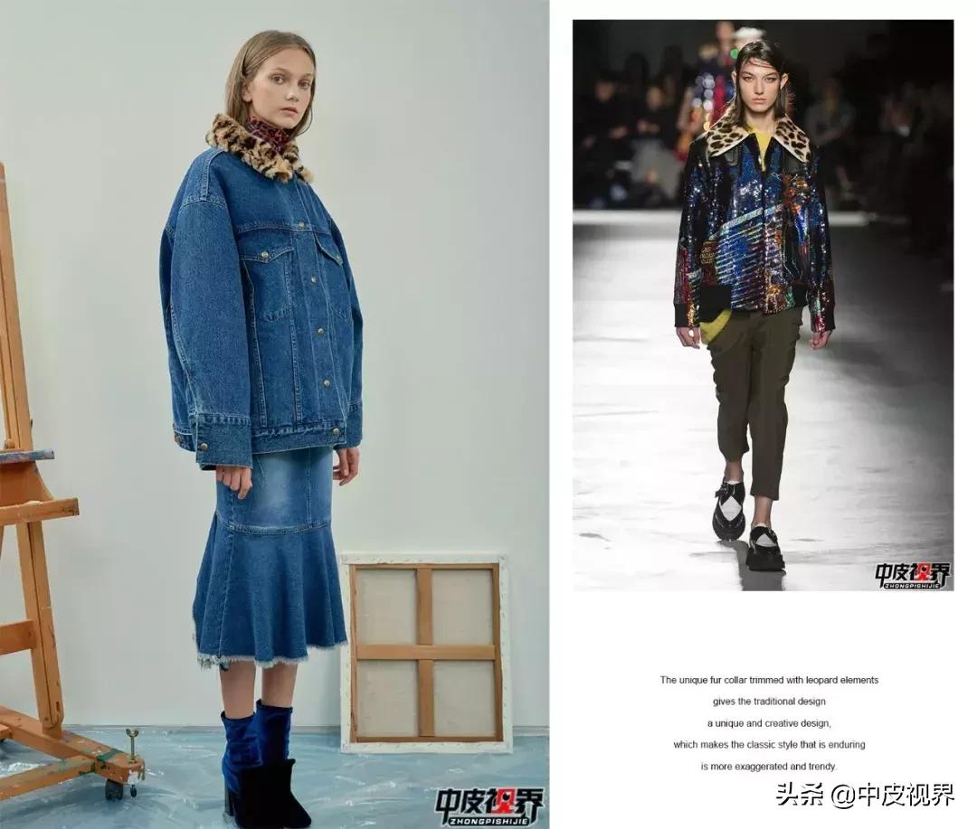 2023年流行趋势皮草,豹纹拼接皮草