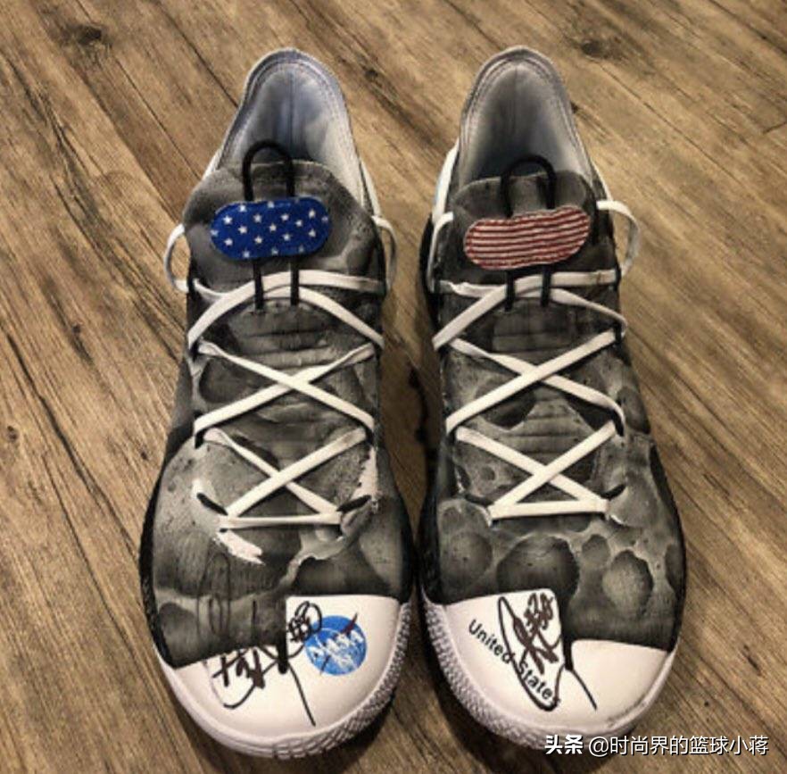 库里踩脚视频,库里上脚库里6全明星配色