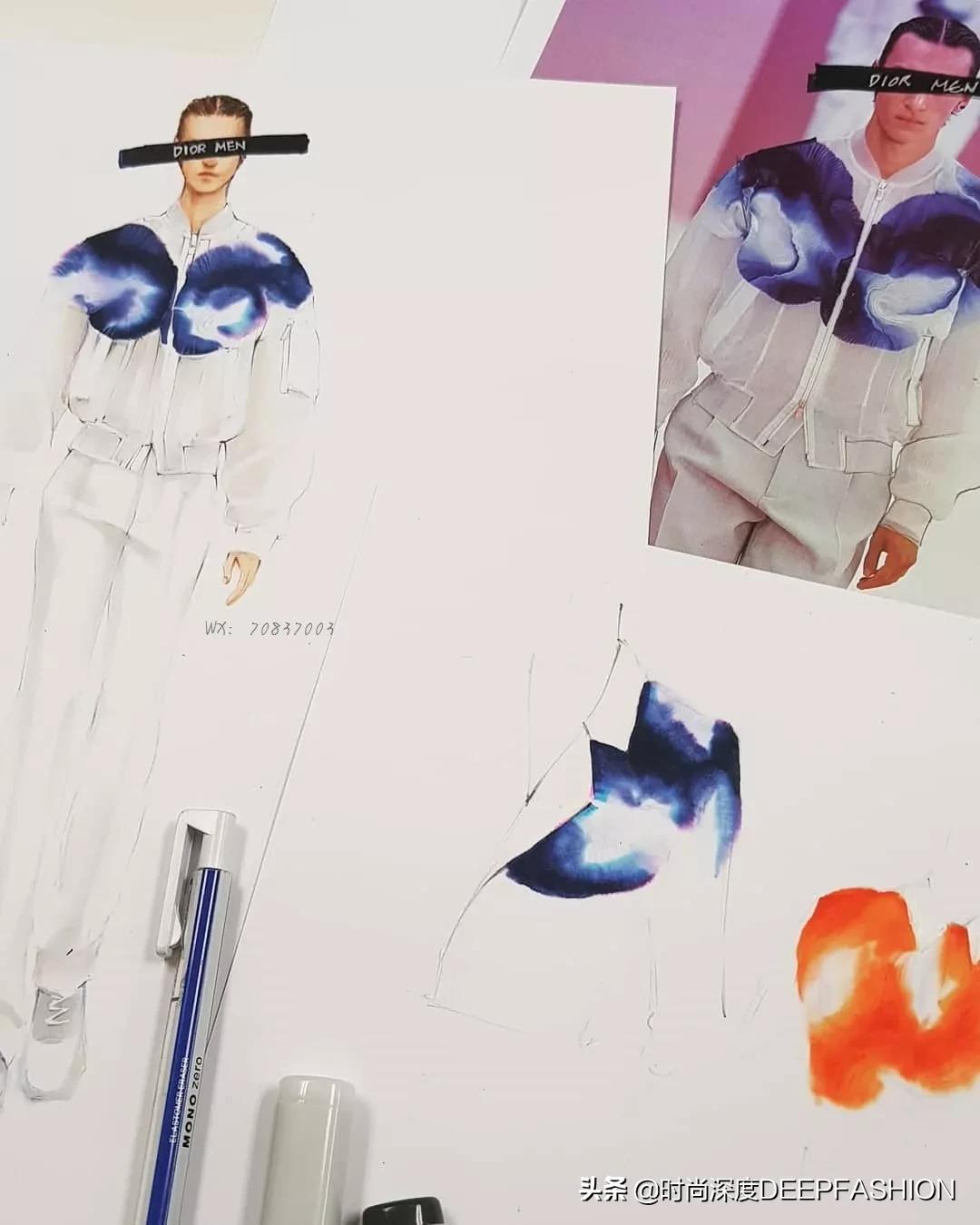 服装设计图三张,服装设计系列效果图