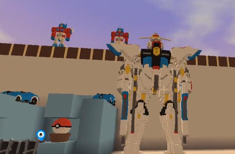 迷你世界擎天柱玩家,迷你世界里的擎天柱皮肤