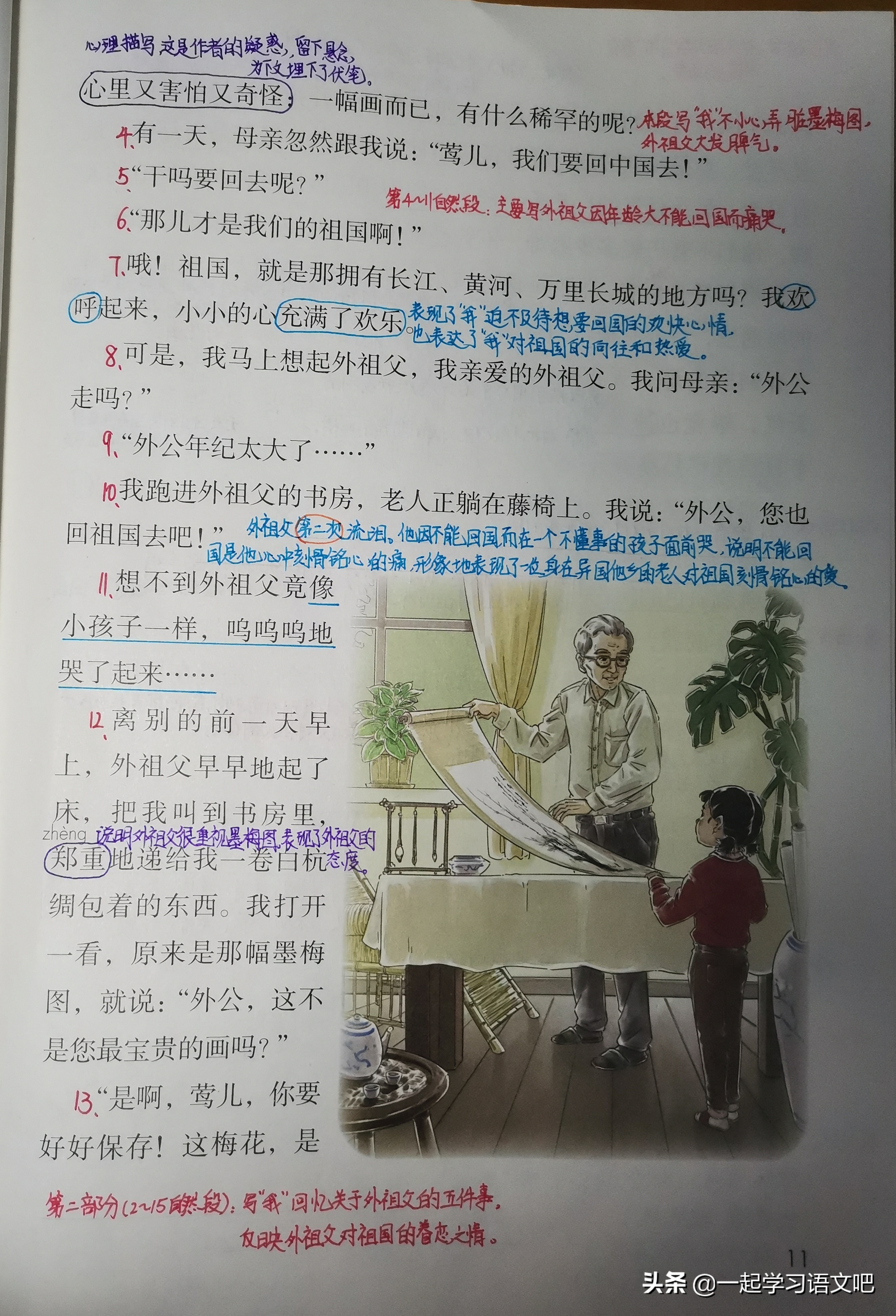 五年级语文第四课梅花魂讲解,语文五年级下册第四课梅花魂笔记