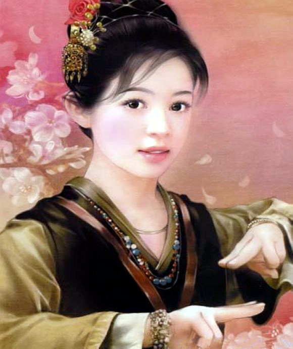 红颜如玉---德珍彩绘经典美女画