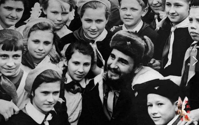 卡斯特罗的精彩瞬间,卡斯特罗和苏联