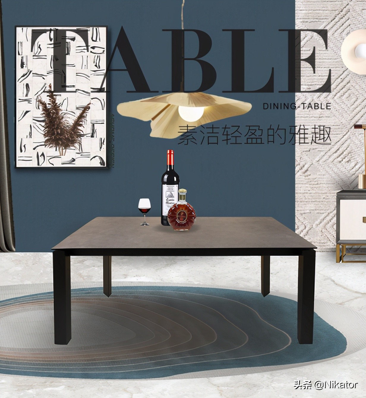 美式装修餐桌用圆的还是方的,餐厅较大餐桌选方的还是圆的好