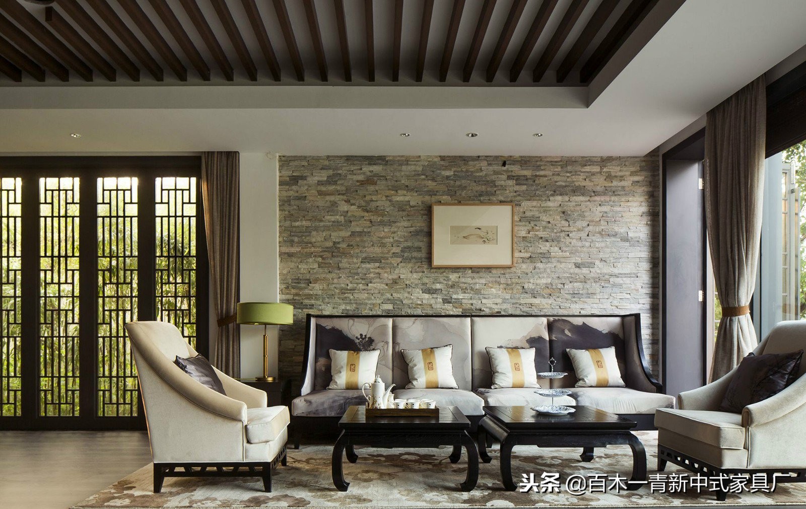 禅意新中式家具沙发,布艺沙发新中式风格