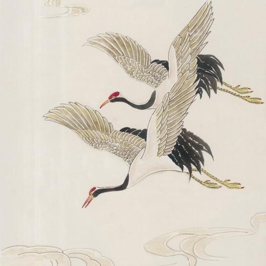 瑞鹤图听琴图,瑞鹤图流传的经历