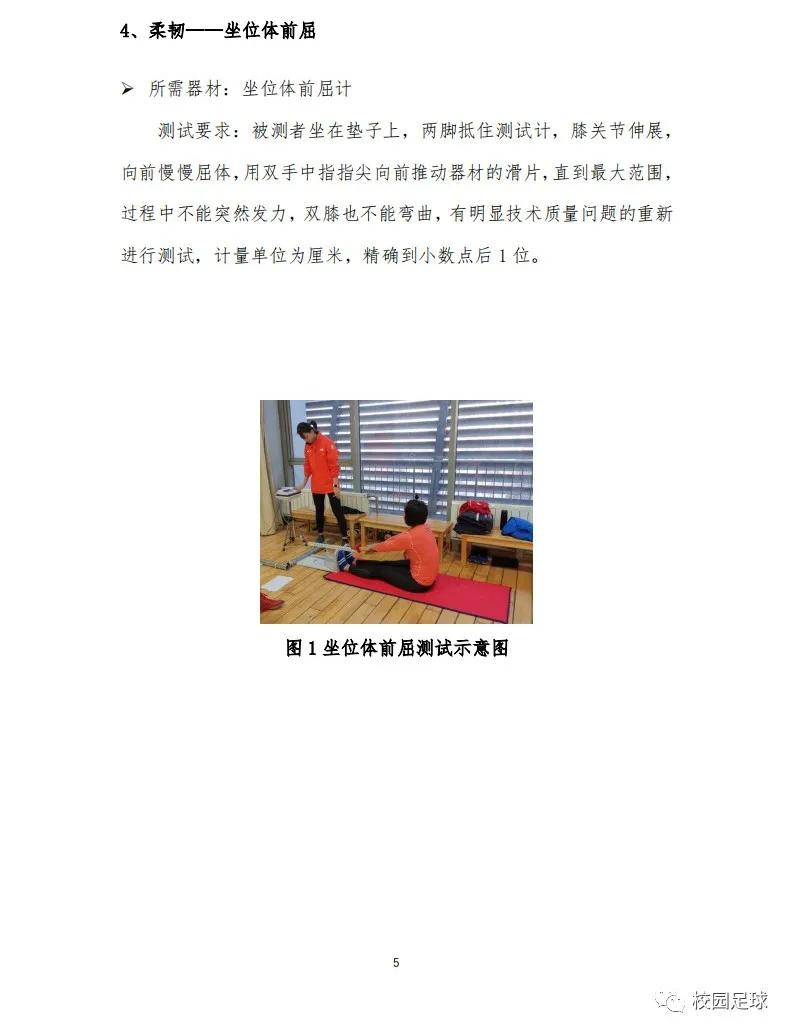 青少年足球运动等级测试,青少年运动能力测试