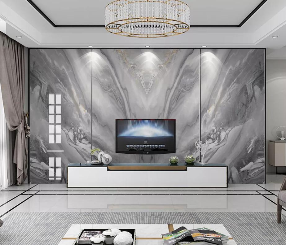 背景墙灰色配什么颜色的字,灰色石纹板沙发背景墙