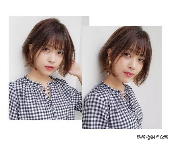 最近很火的空气刘海发型,减龄空气刘海发型