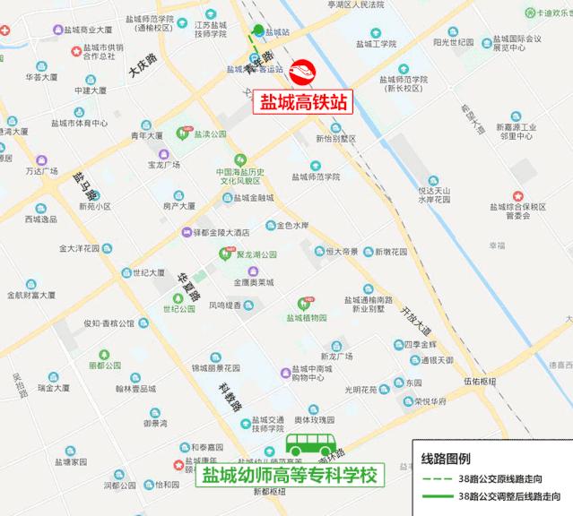 盐城市全线公交车路线大全,最新盐城市区公交车线路图
