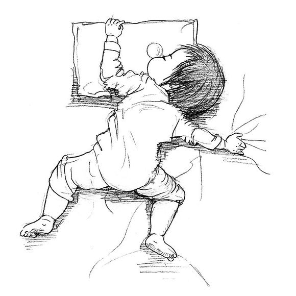 「可还记得」木朵儿爸爸给女儿画过的百睡图