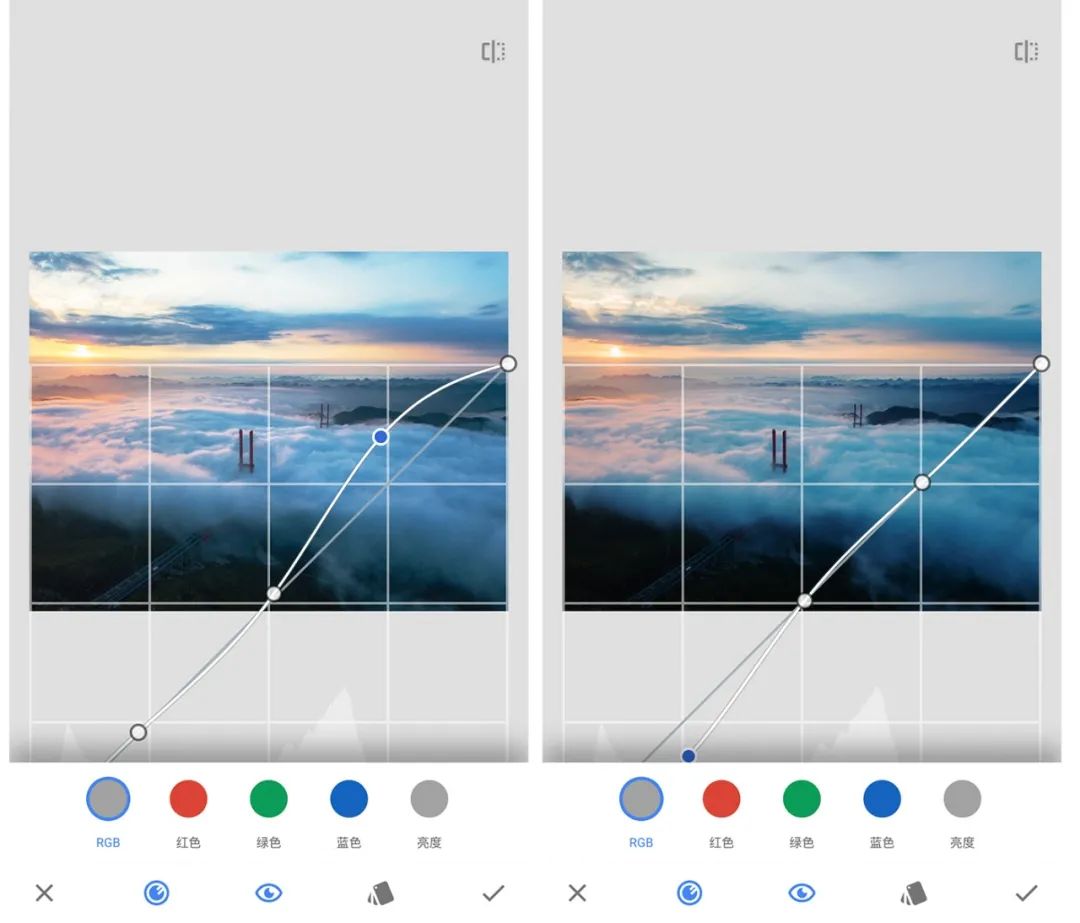 怎么用曲线给黑白照片调色,照片调色曲线