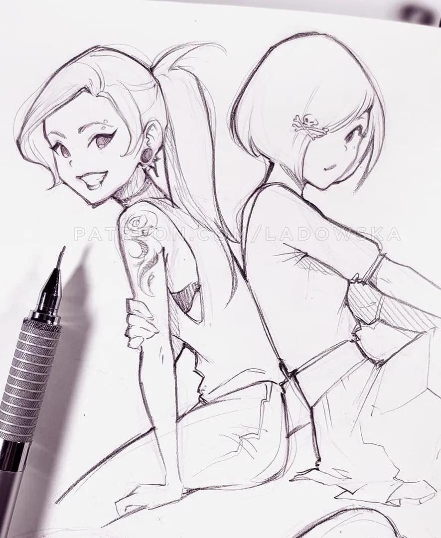 软萌可爱的动漫美少女怎么画,画可爱的动漫美少女特别简单