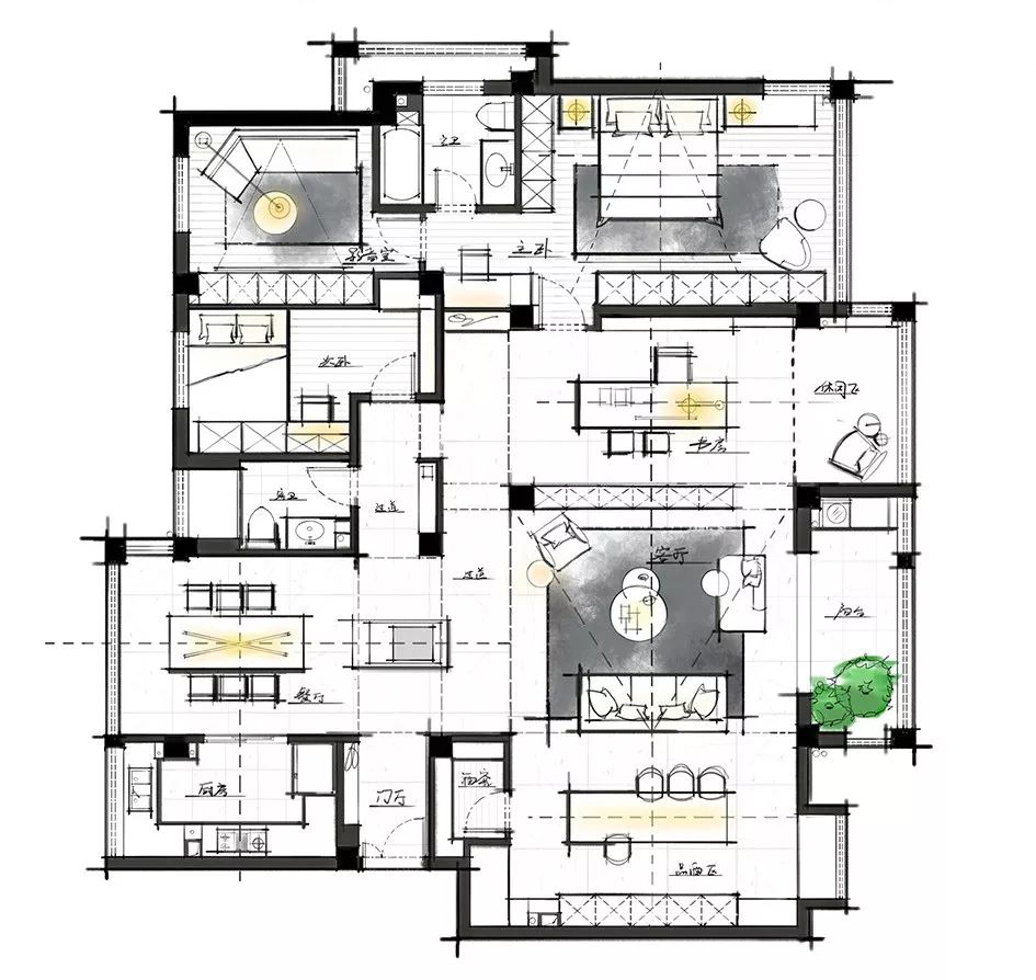 原创轻奢复古风,现代轻奢风格分享实景案例
