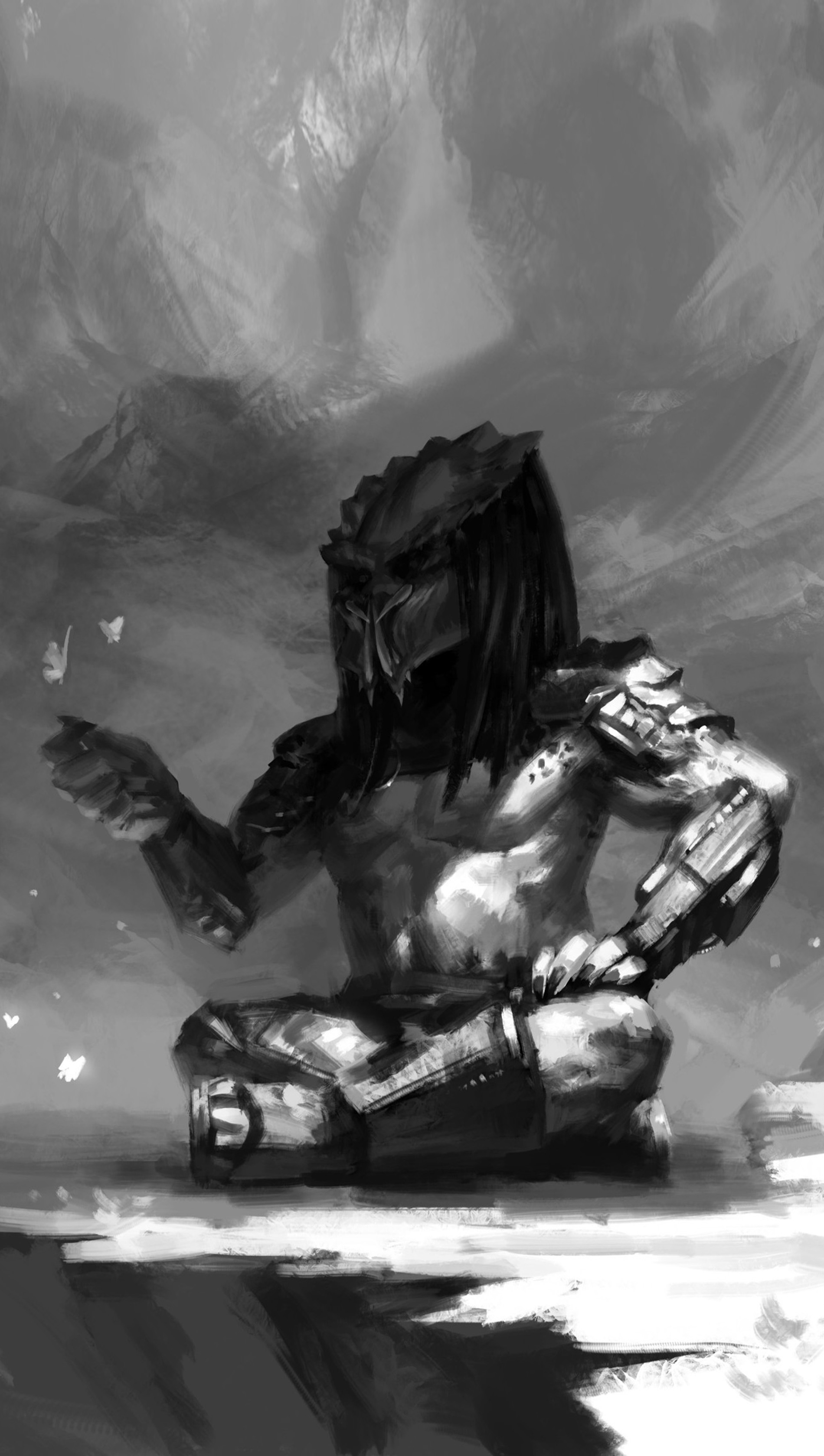 异形的宿敌铁血战士,异形大战铁血战士原画