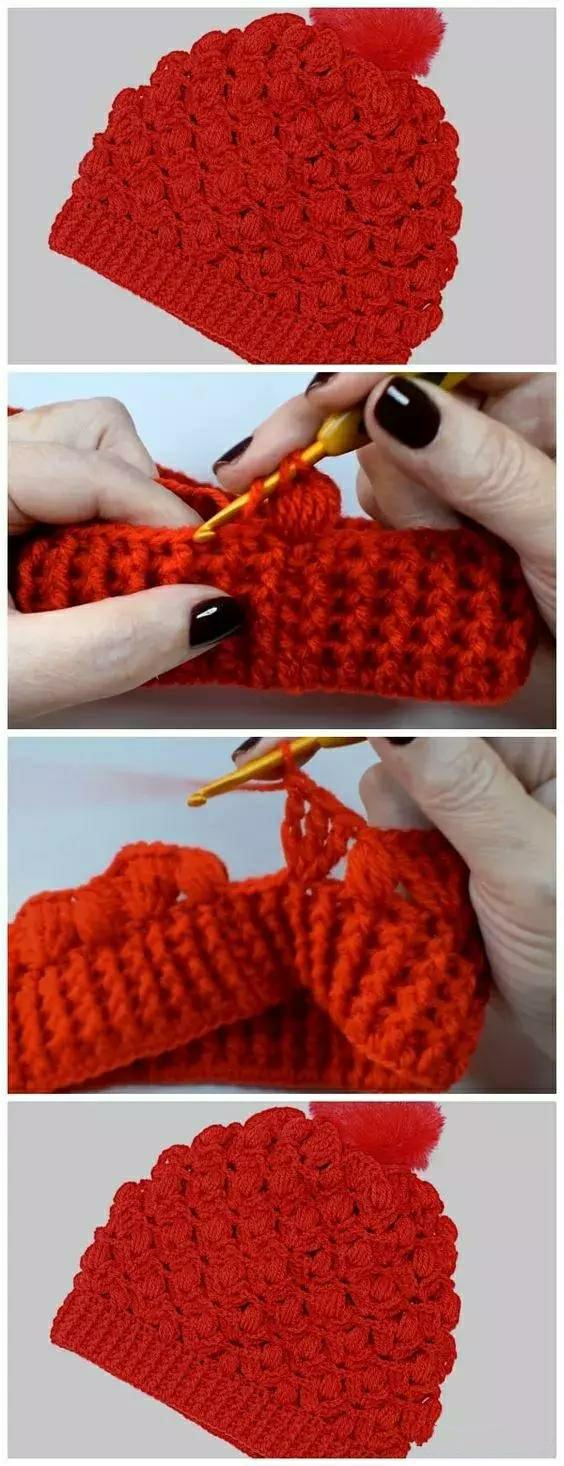 0-3岁儿童帽子编织图解全教程,毛线编织帽子儿童