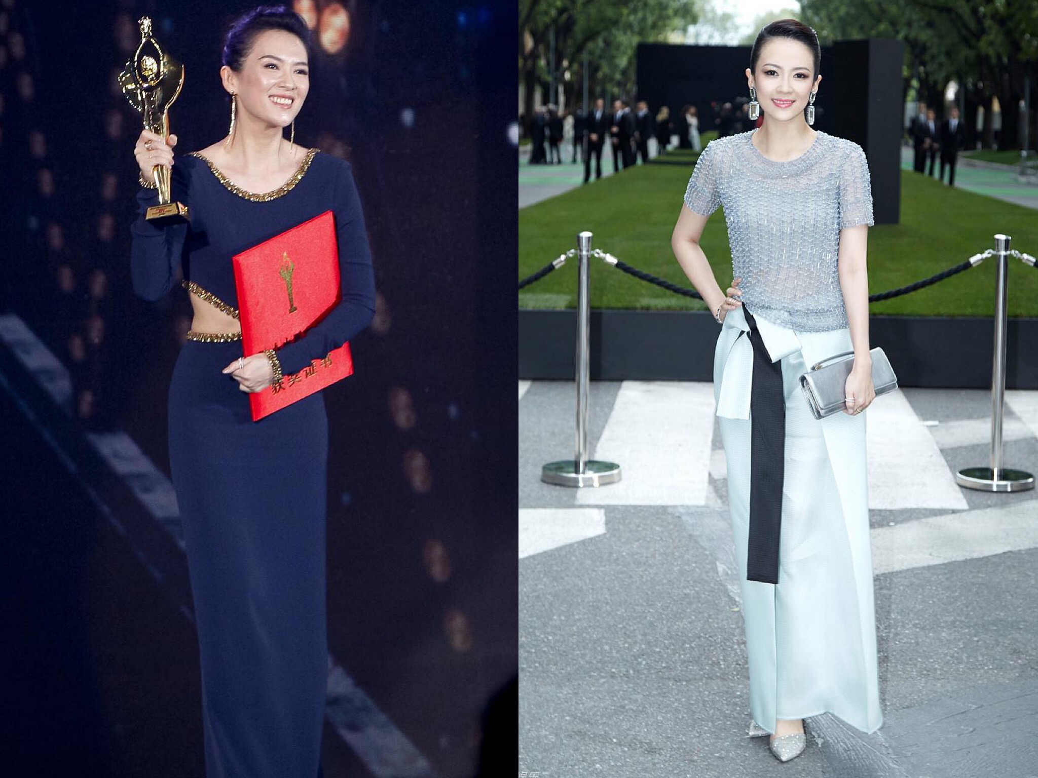 明星穿搭和章子怡学穿搭,肩膀小的女生穿衣