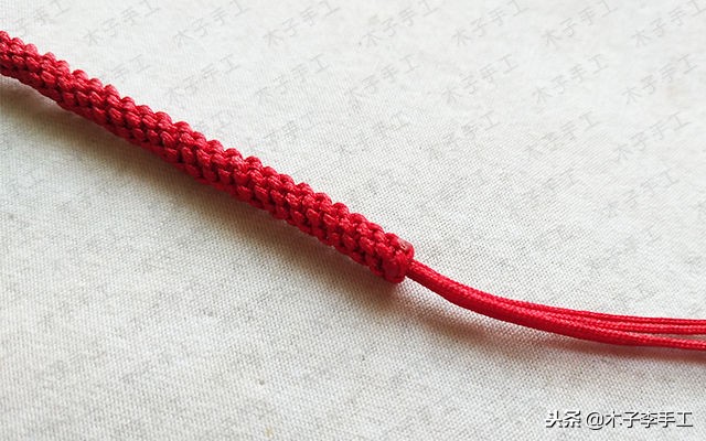 玉米结手链编织教程可伸缩,方形玉米结手链编法教程