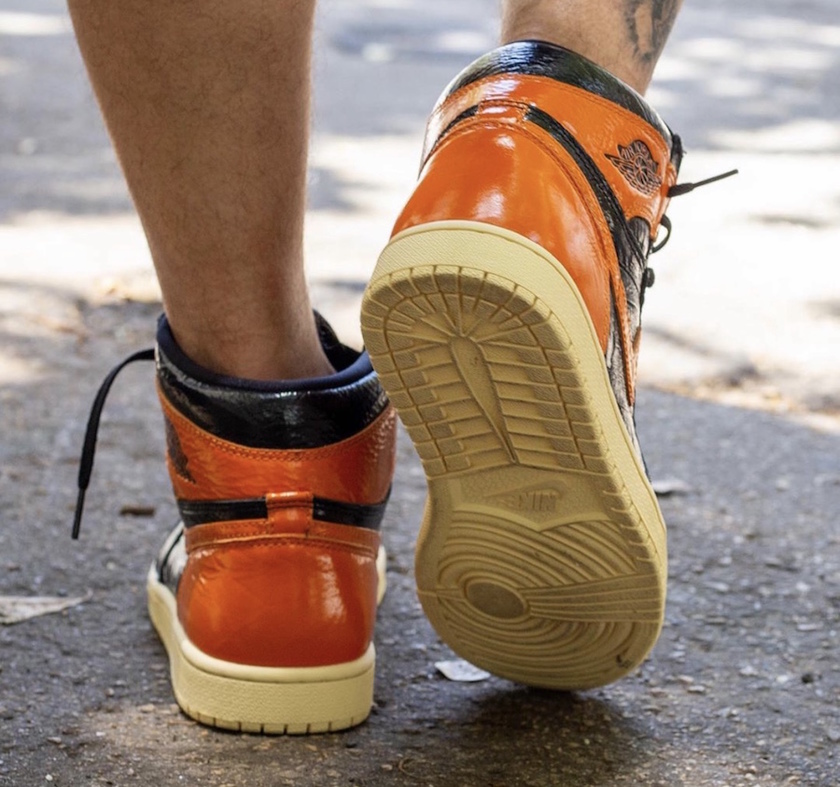 aj1丝绸扣碎穿搭,褶皱aj1