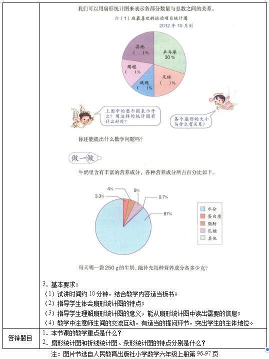 教资面试扇形统计图逐字稿,扇形统计图教资面试