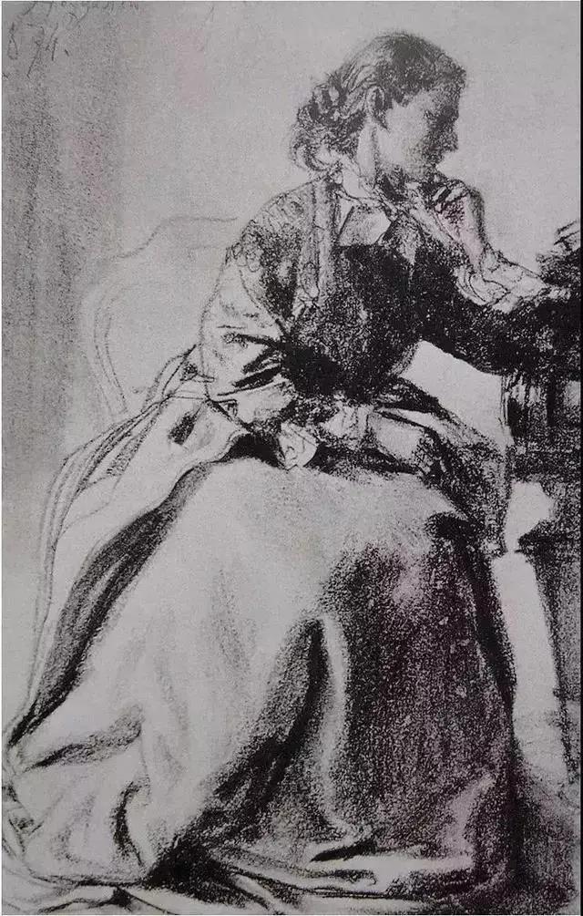 门采尔风景速写高清大图,速写临摹大师作品