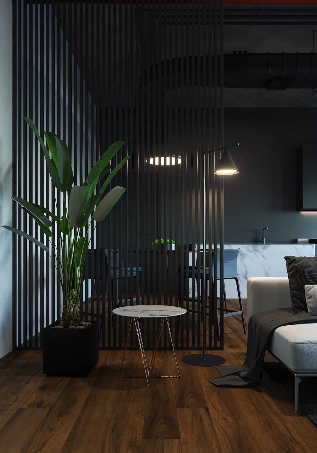 时尚灰内饰,现代风灰色装修内饰设计