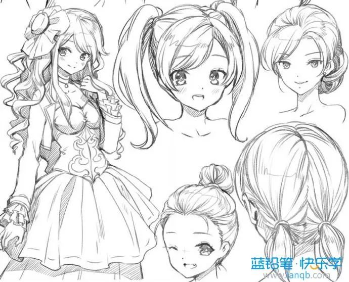 女生人物绘画技巧—少女篇，再也不怕是小萝莉还是御女傻傻分不清