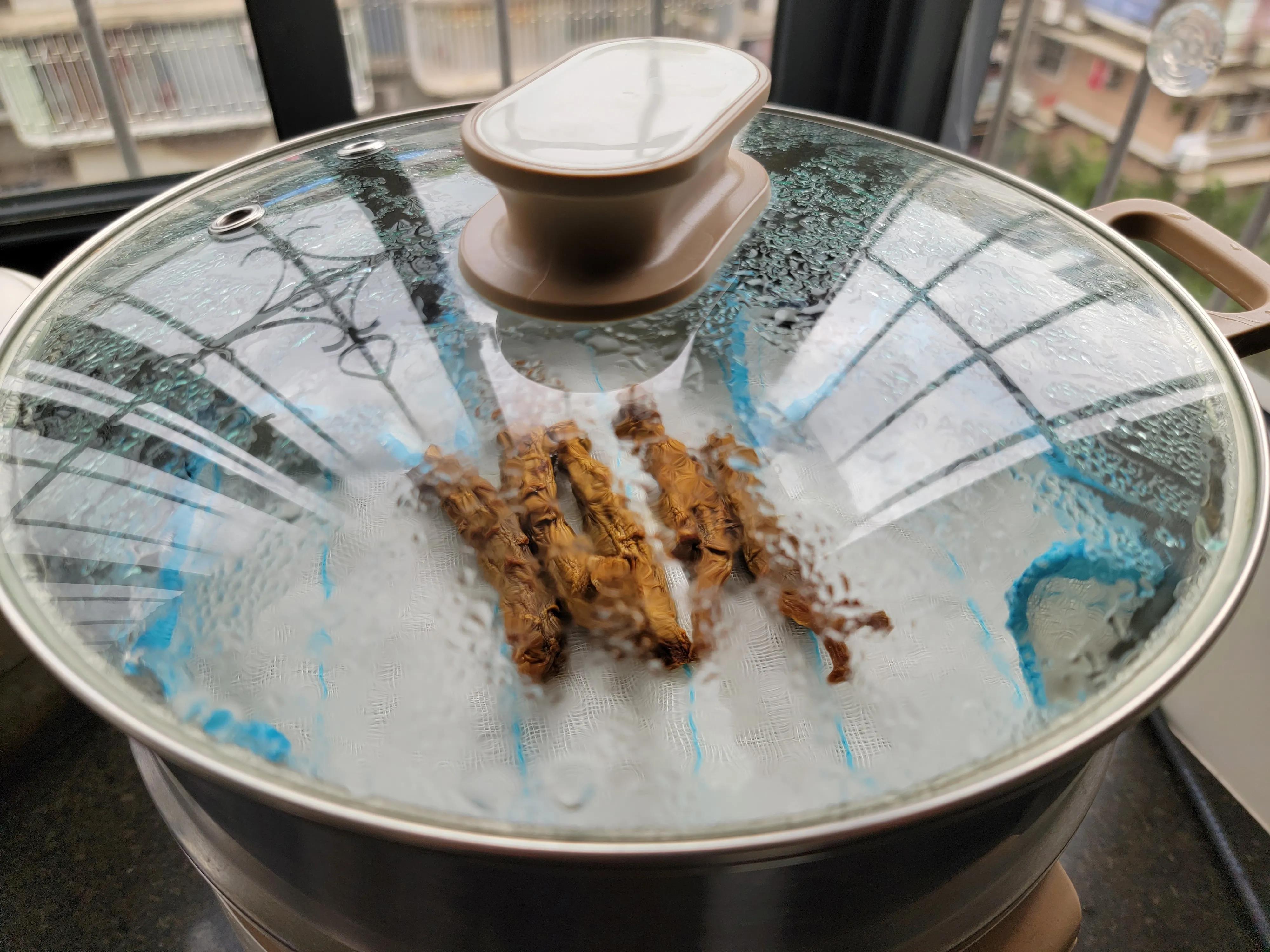 自己切红参要先蒸多久,西洋参红参切片