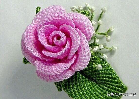 七种玫瑰花的钩编步骤,浪漫永不凋零的玫瑰花折纸