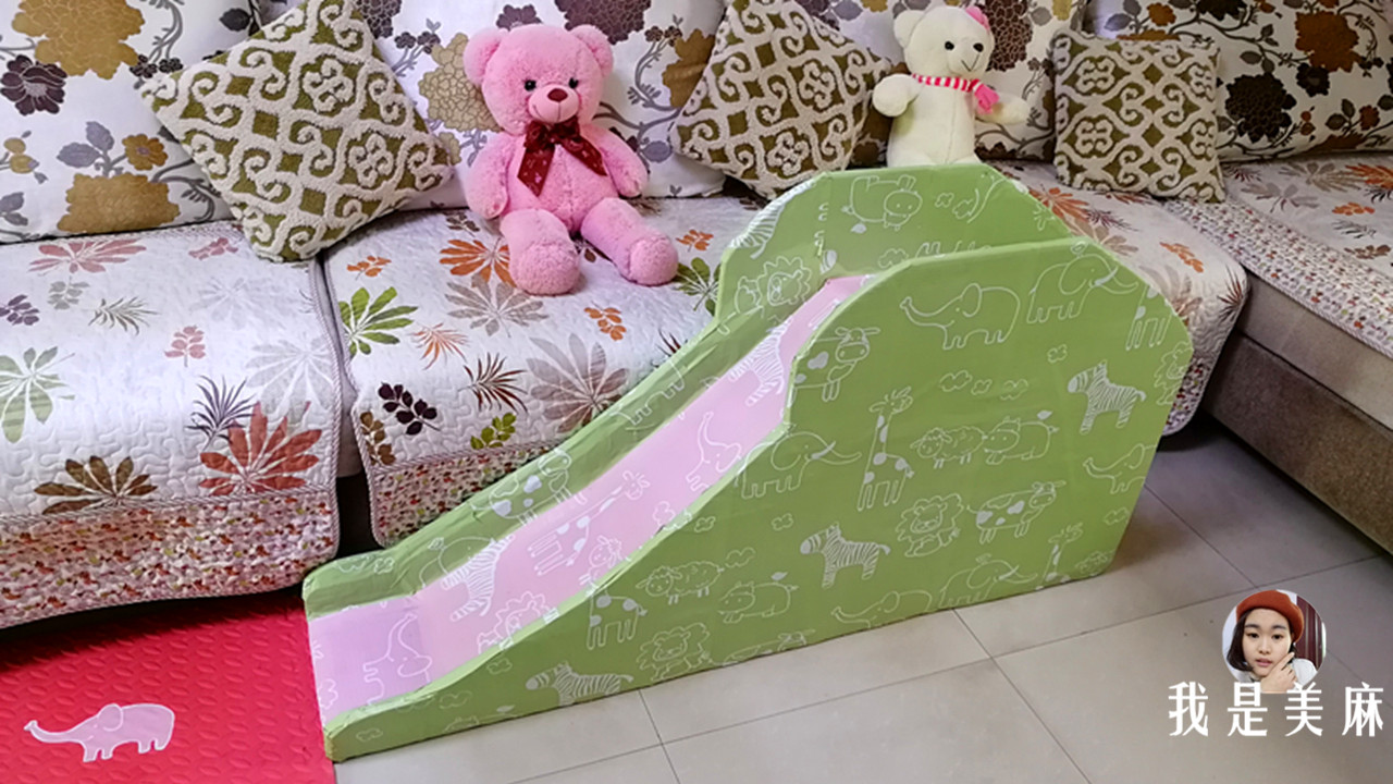 用纸箱给孩子做玩具简单的,爸爸用纸箱给孩子做玩具