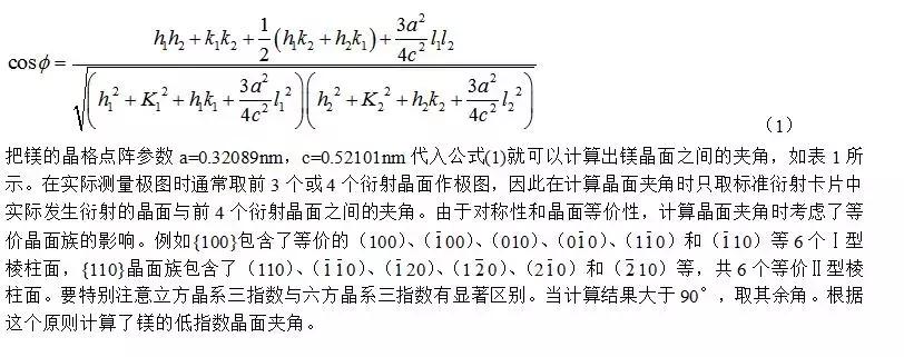 干货满满！镁金属织构的标准极图计算及分析