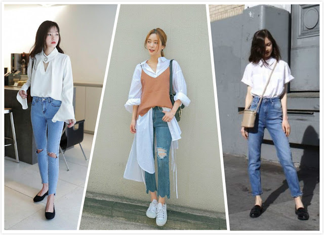 韩版衬衫裙怎么搭配好看,韩国条纹衬衫裙怎么穿