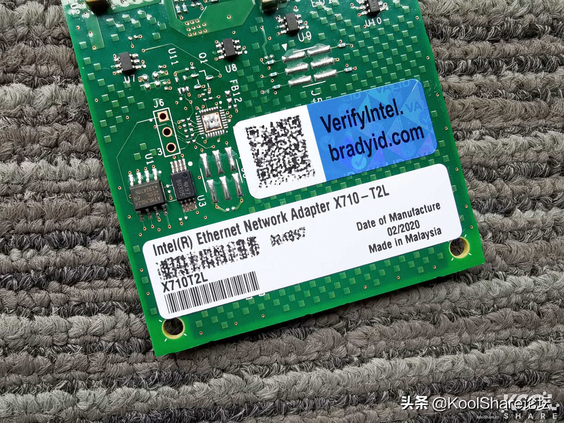 Intel700系列电口万兆网卡X710-T2L评测