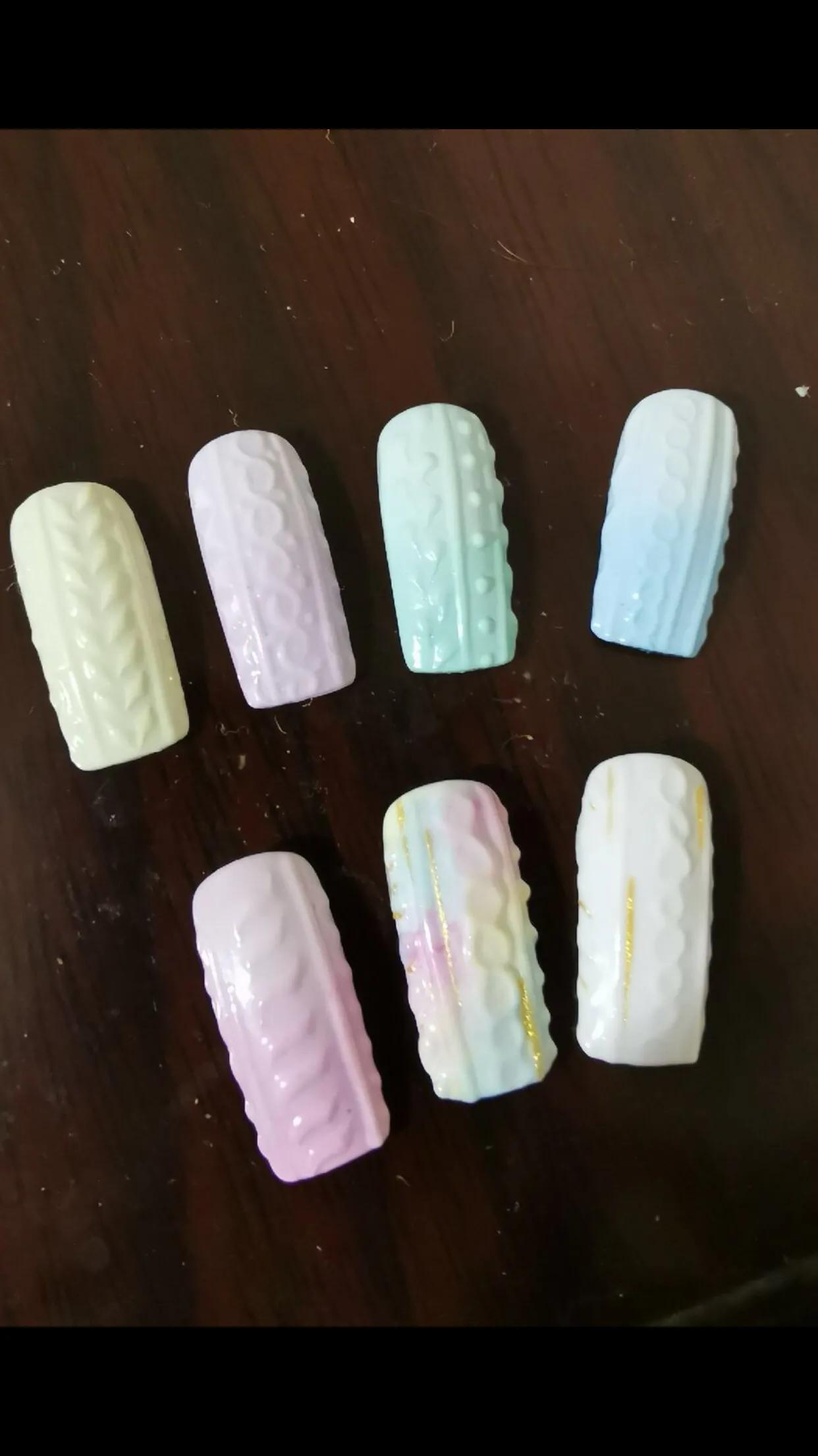 毛衣美甲画法教程,毛衣美甲款式