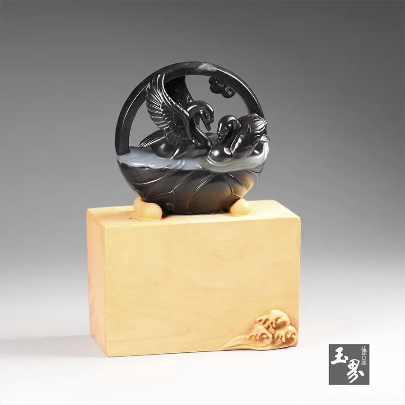 玉雕鹅如意寓意,玉雕图案两只鹅寓意