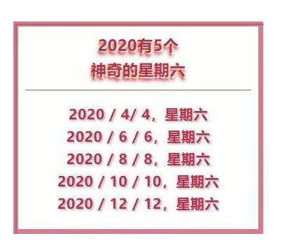 2020年双春年还有很多奇特的日子,明年会有双春年吗