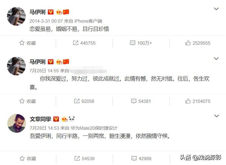 马伊琍保剑锋领奖,马伊琍与保剑锋同框