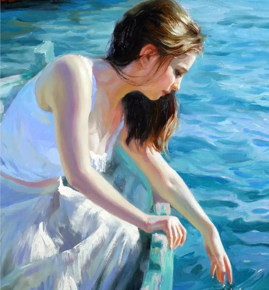 俄罗斯油画艺术人物写真,俄罗斯著名油画笔下的阳光少女