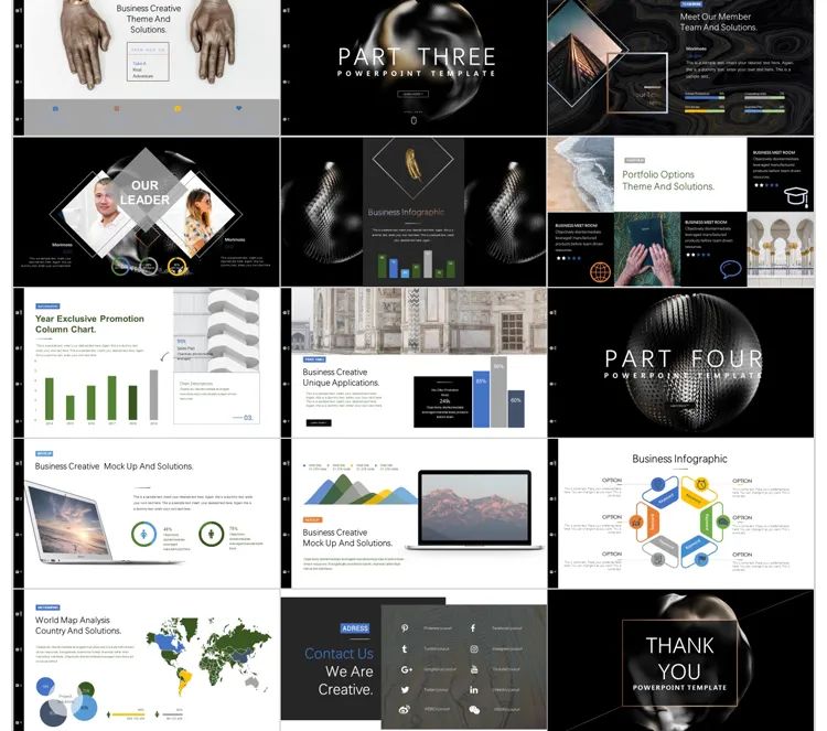 400套精简室内设计ppt,高大上的ppt设计图