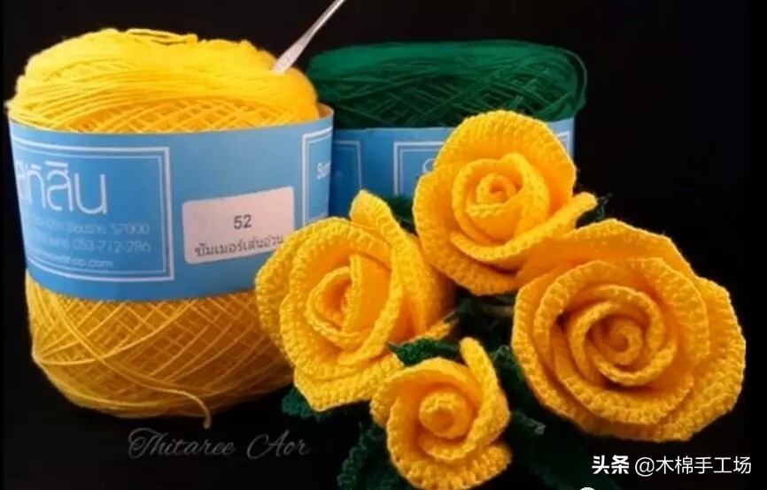 七种玫瑰花的钩编步骤,浪漫永不凋零的玫瑰花折纸