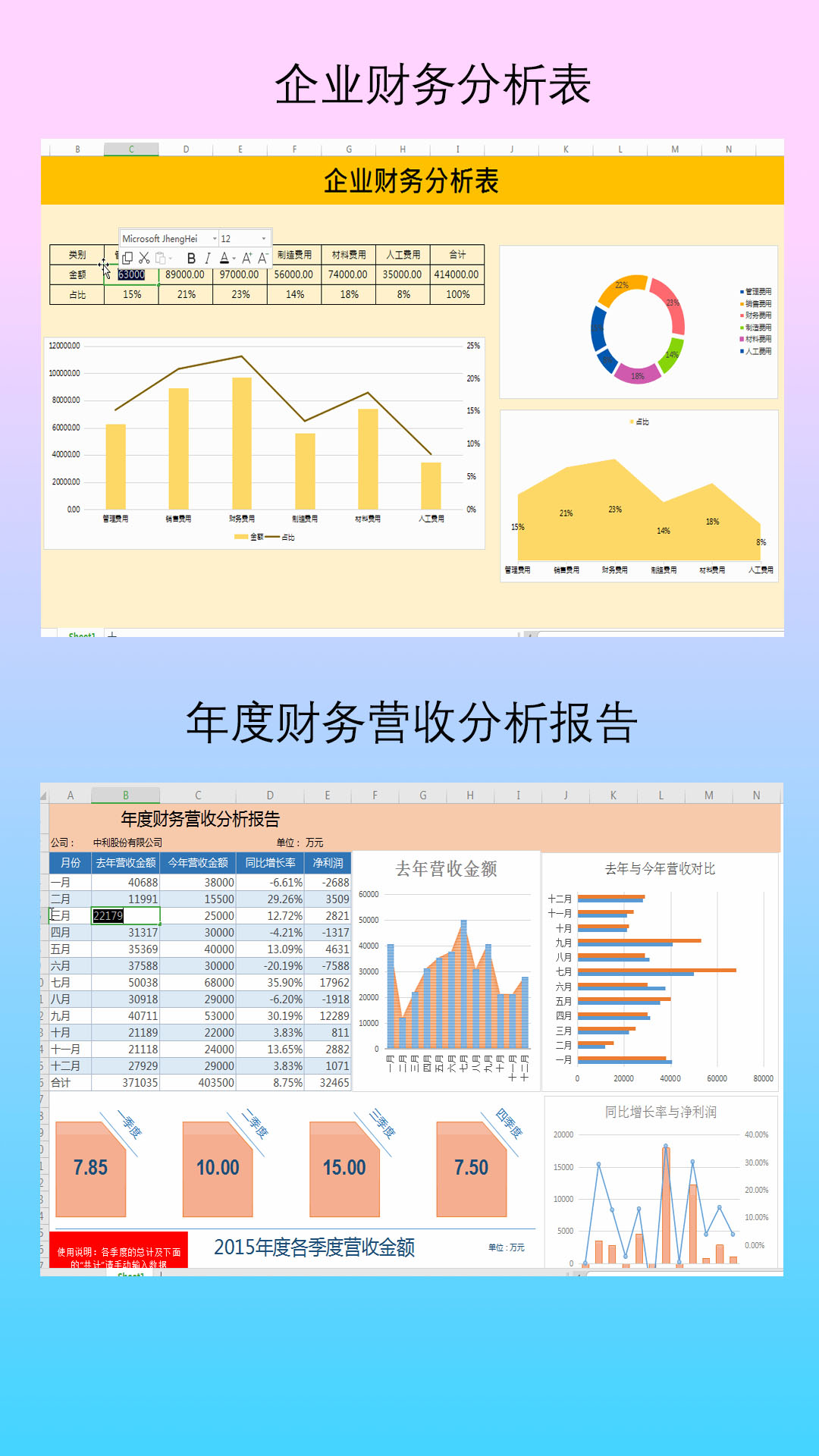 excel财务模板公式教程,财务常用的表格函数