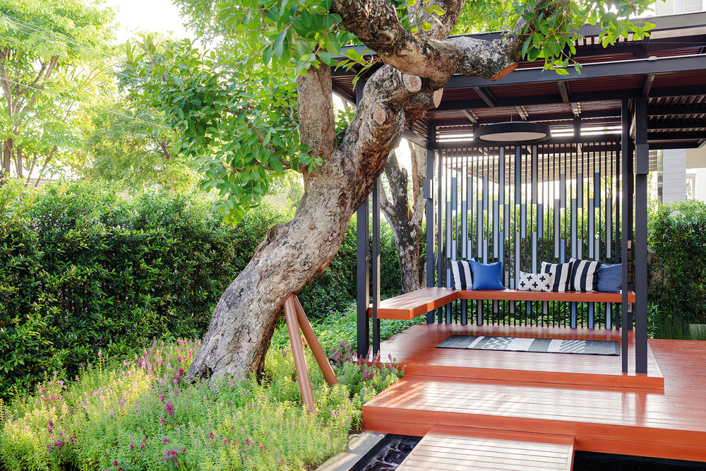 庭院景观亭子布局,10个带有凉亭的庭院设计实景图