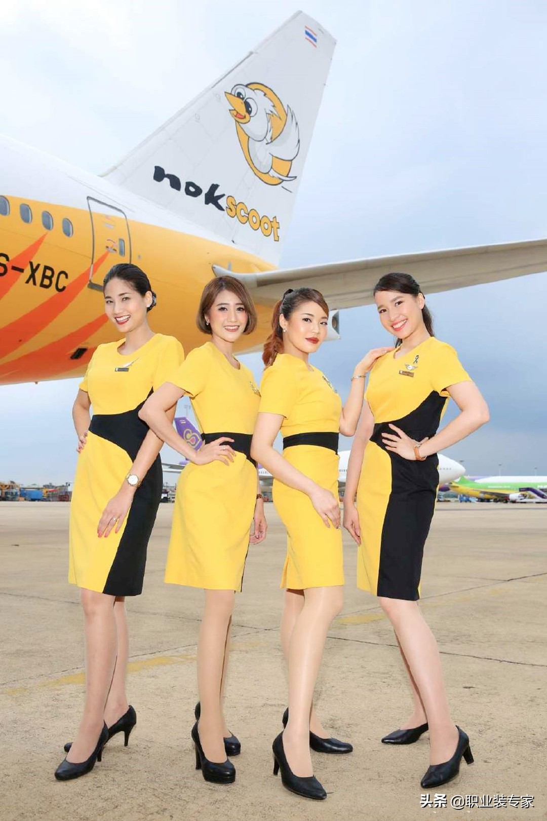 酷鸟航空制服效果图,泰国酷鸟航空空姐服