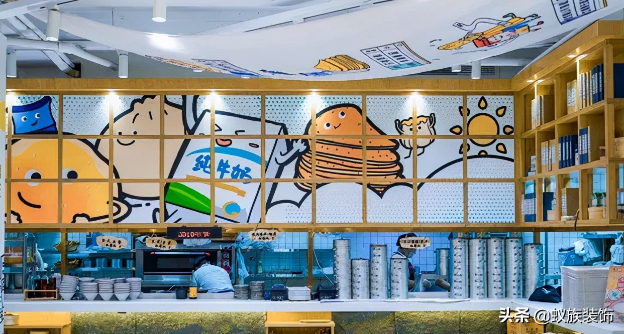 小型早餐店装修效果图中式风格,早餐店装修布局