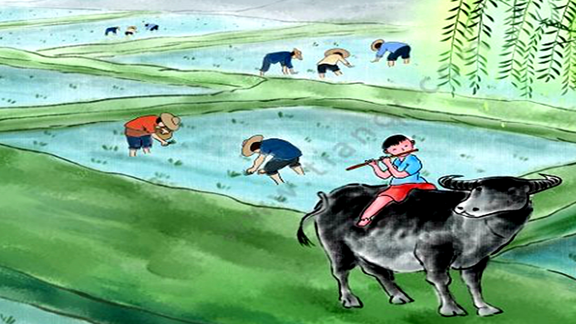 村晚宋雷震视频讲解,村晚宋雷震古诗情感