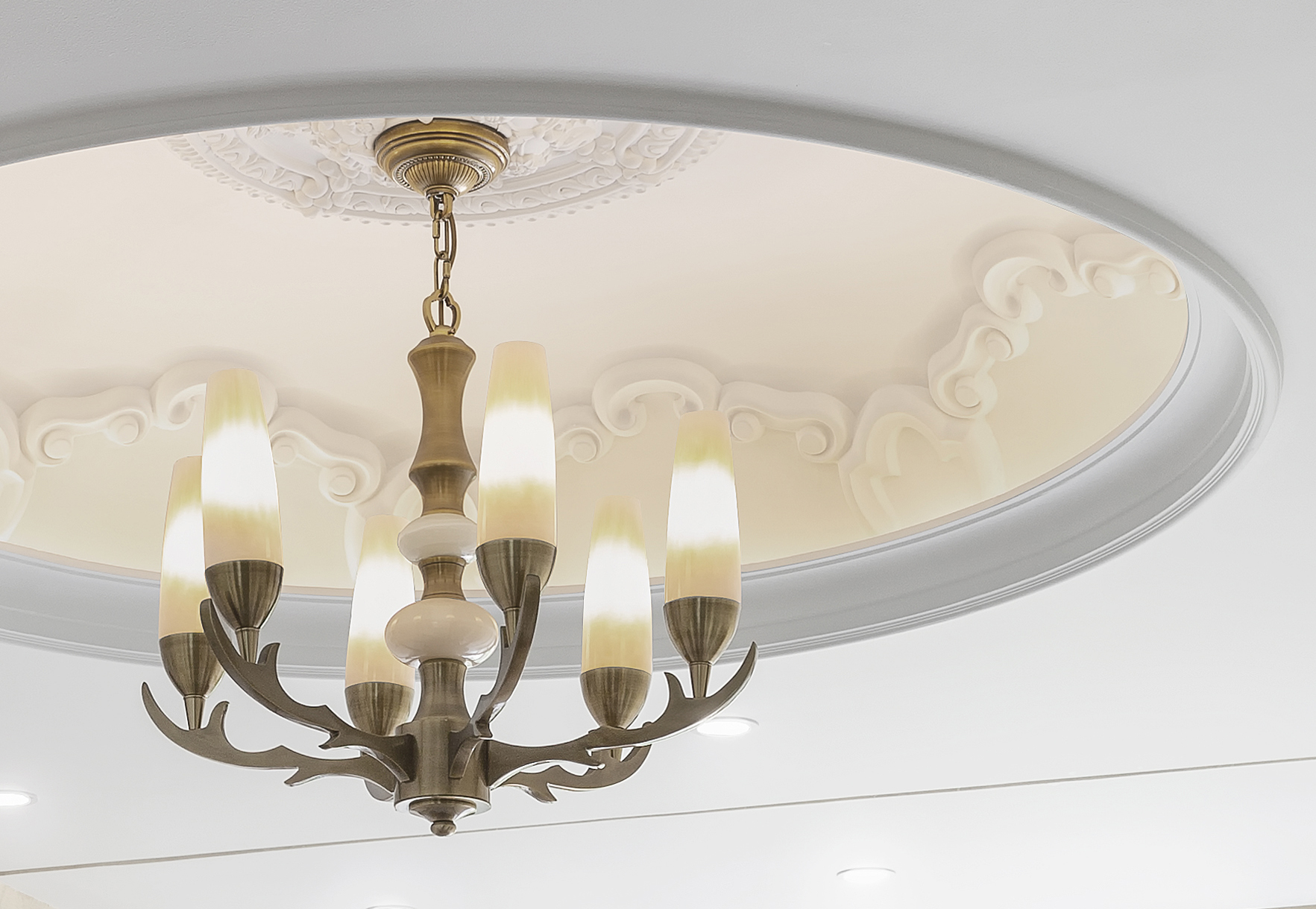 高迪愙实景|护墙板+石膏线，没有软装也超美！