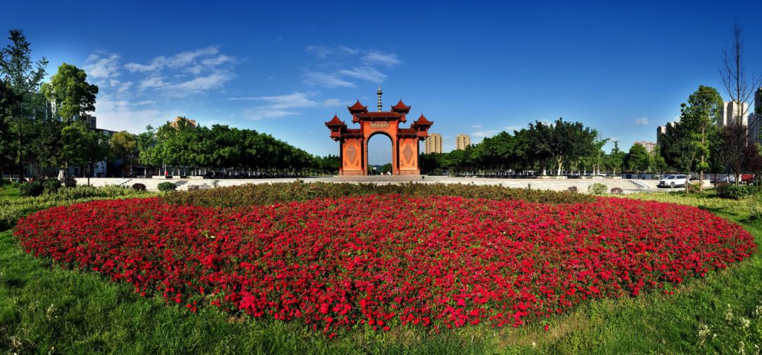 彭山竹韵廊在什么地方,彭山区竹韵廊公园航拍