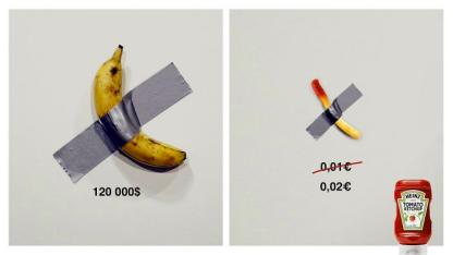 官博也调皮！这些欧美大牌恶搞天价香蕉，猜猜薯条能拍出多少钱？