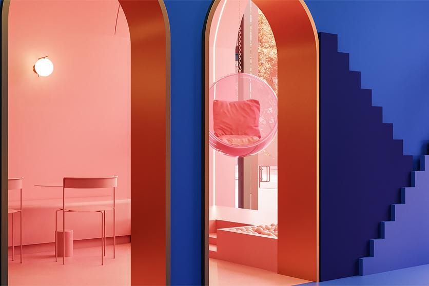 卡塔尔CloudandCo.冰淇淋店每一口都是梦幻色彩